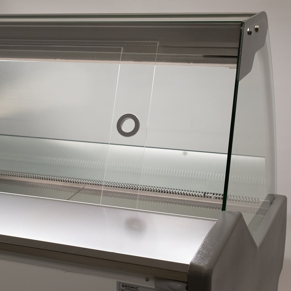 Bromic - Curved Glass Deli Display - 1330mm