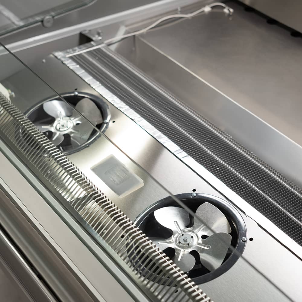 Bromic DD2500SG-NR - Square Glass Deli Display 2580mm