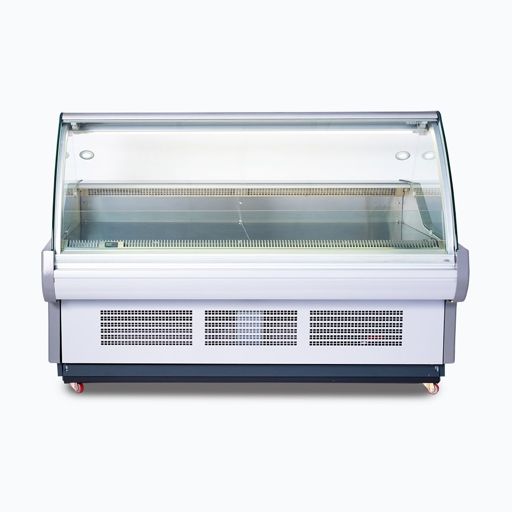 Bromic - Curved Glass Deli Display - 1955mm