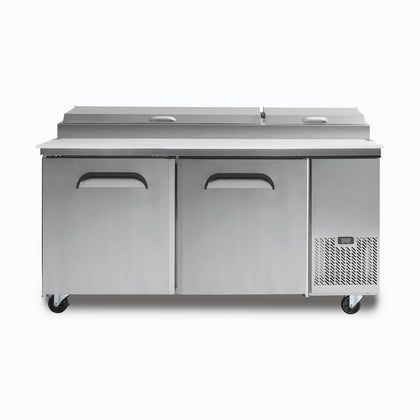 Bromic PP1700 Two Door Pizza Preparation Fridge 572L
