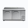 Bromic PP1700 Two Door Pizza Preparation Fridge 572L