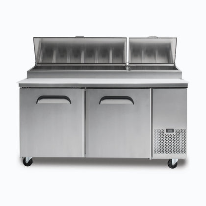 Bromic PP1700 Two Door Pizza Preparation Fridge 572L