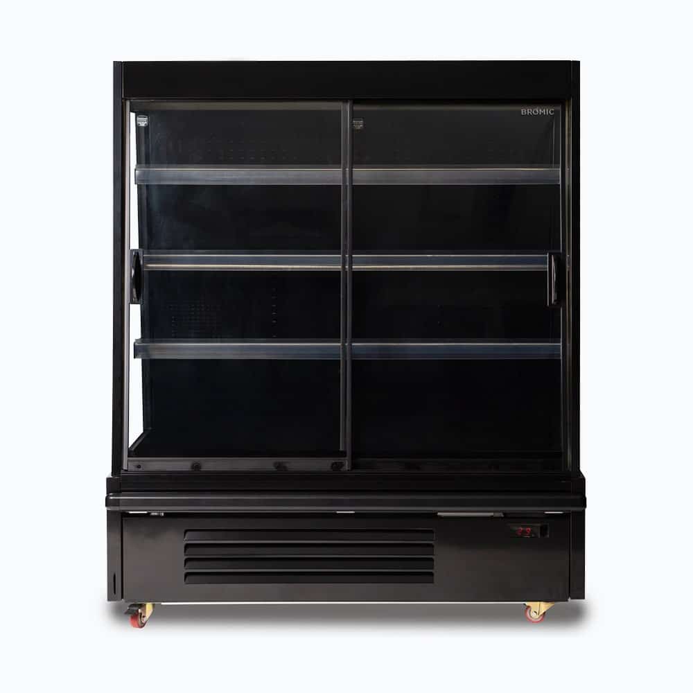 Bromic - Semi Vertical Display Fridge - 1250mm - 2 Doors - Sliding