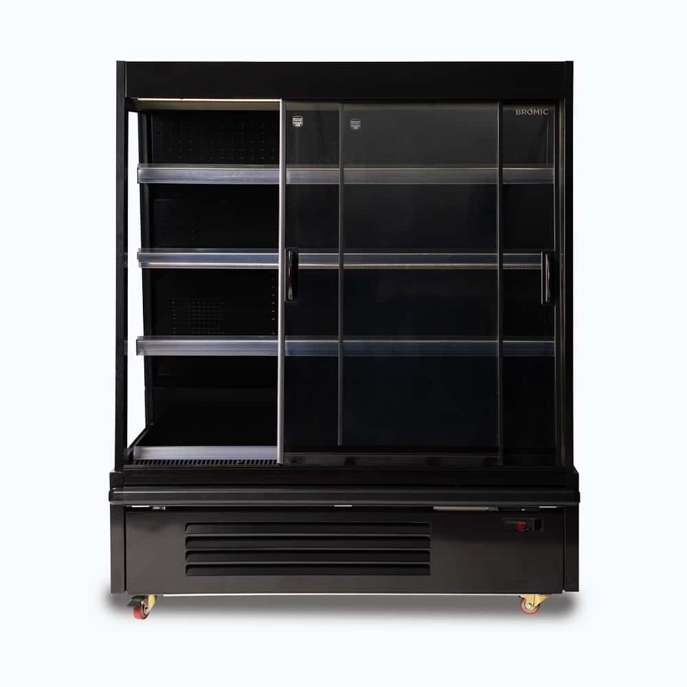 Bromic - Semi Vertical Display Fridge - 1250mm - 2 Doors - Sliding