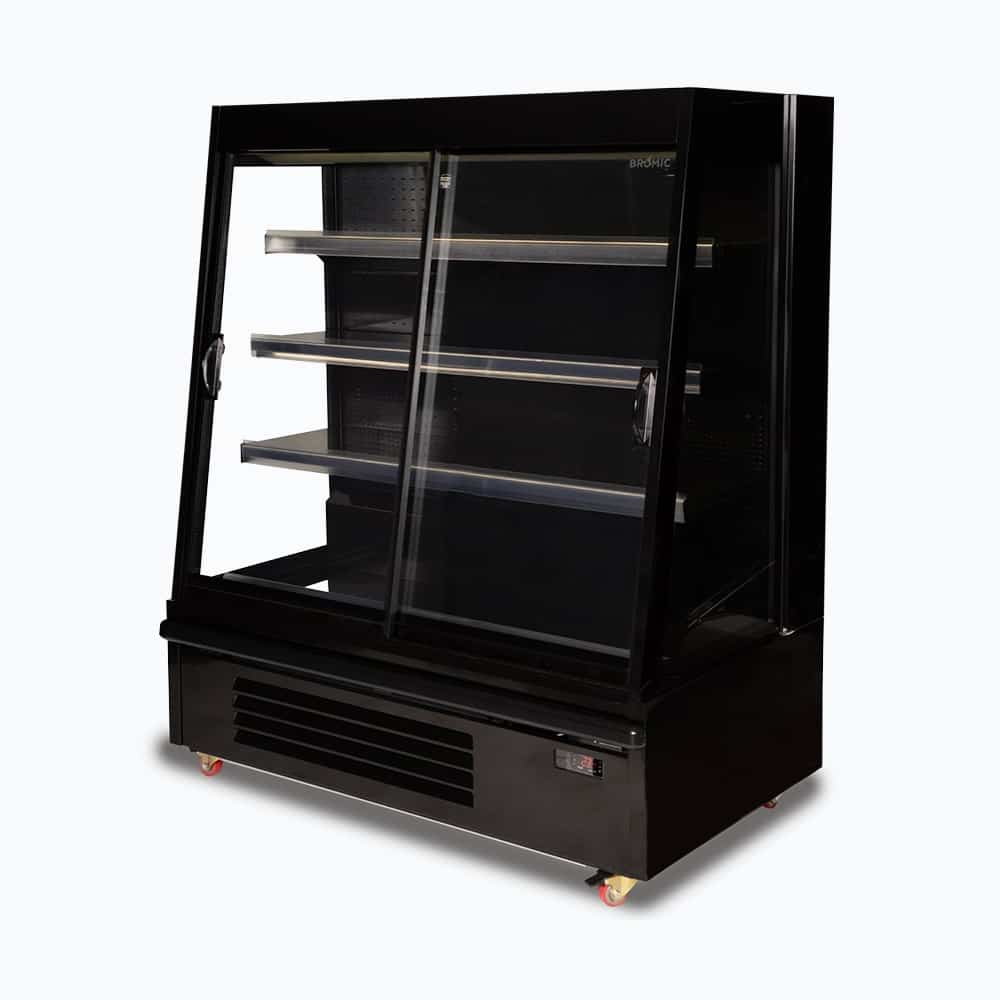 Bromic - Semi Vertical Display Fridge - 1250mm - 2 Doors - Sliding