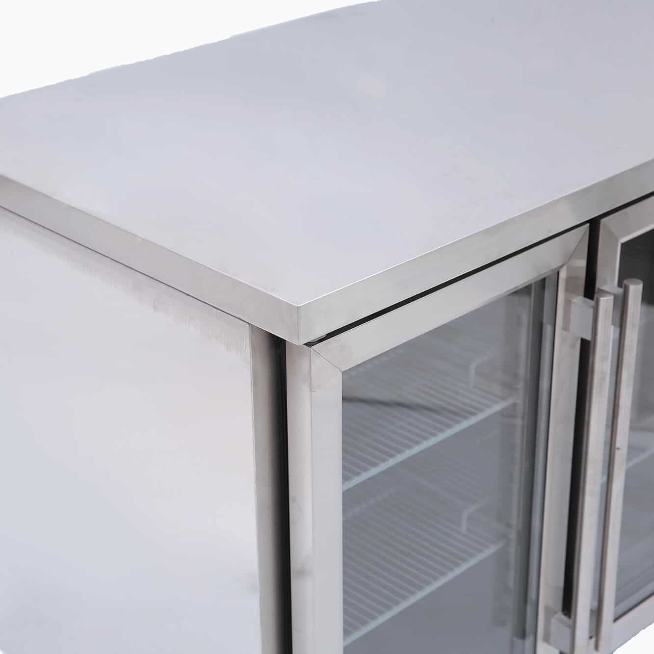 Bromic - Under Bench Display Fridge - 282L - 2 Doors - Glass