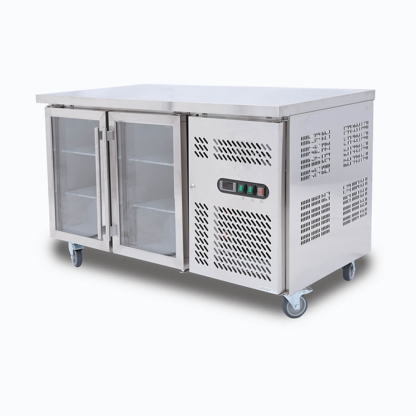 Bromic - Under Bench Display Fridge - 282L - 2 Doors - Glass