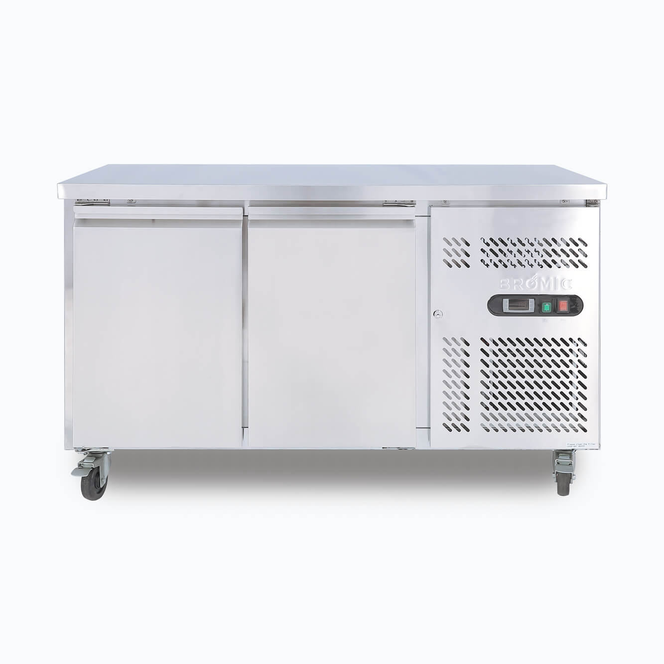 Bromic - Under Bench Fridge - 282L - 2 Doors - Stainless Steel