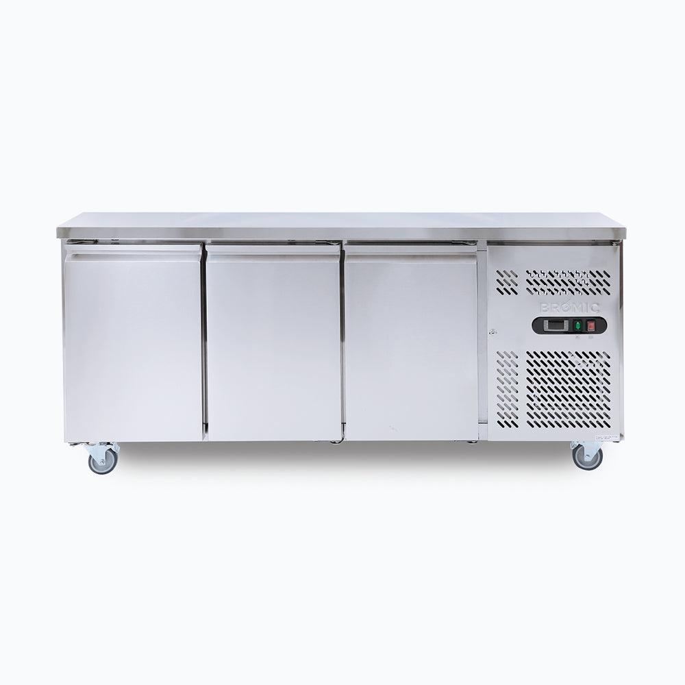 Bromic UBC1795SD-NR Three Solid Door Under Bench Storage Fridge 417L