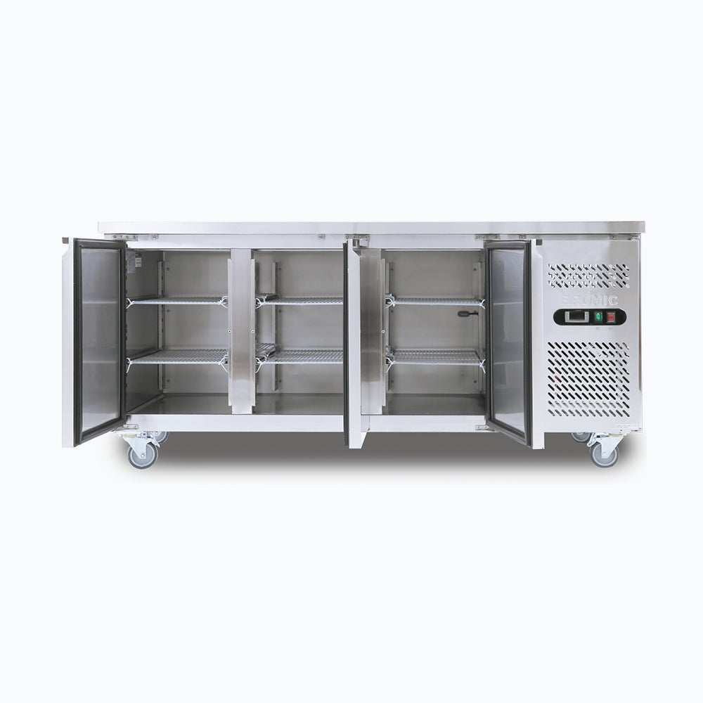 Bromic UBC1795SD-NR Three Solid Door Under Bench Storage Fridge 417L