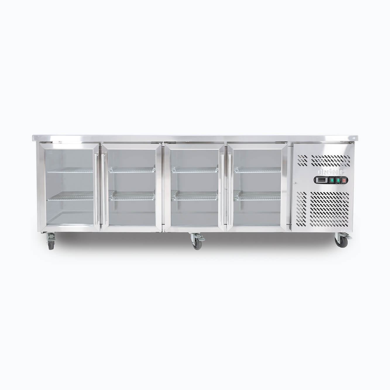 Bromic - Under Bench Display Fridge - 553L - 4 Doors - Glass