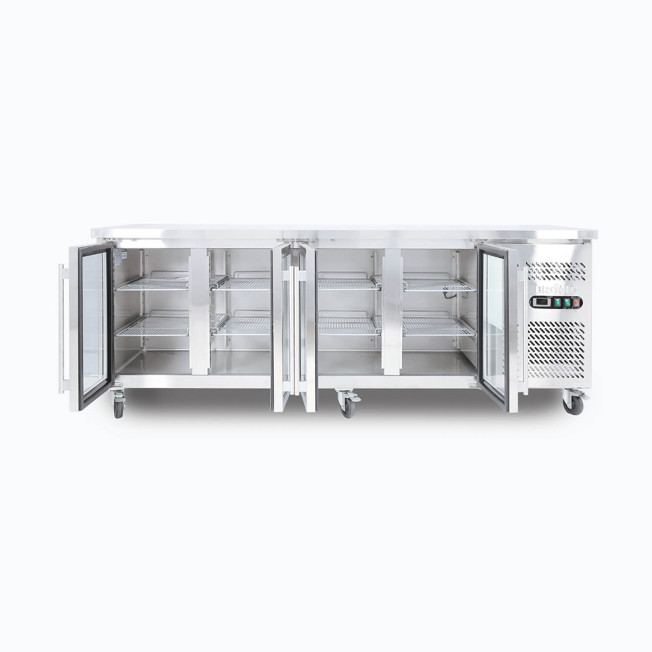 Bromic - Under Bench Display Fridge - 553L - 4 Doors - Glass