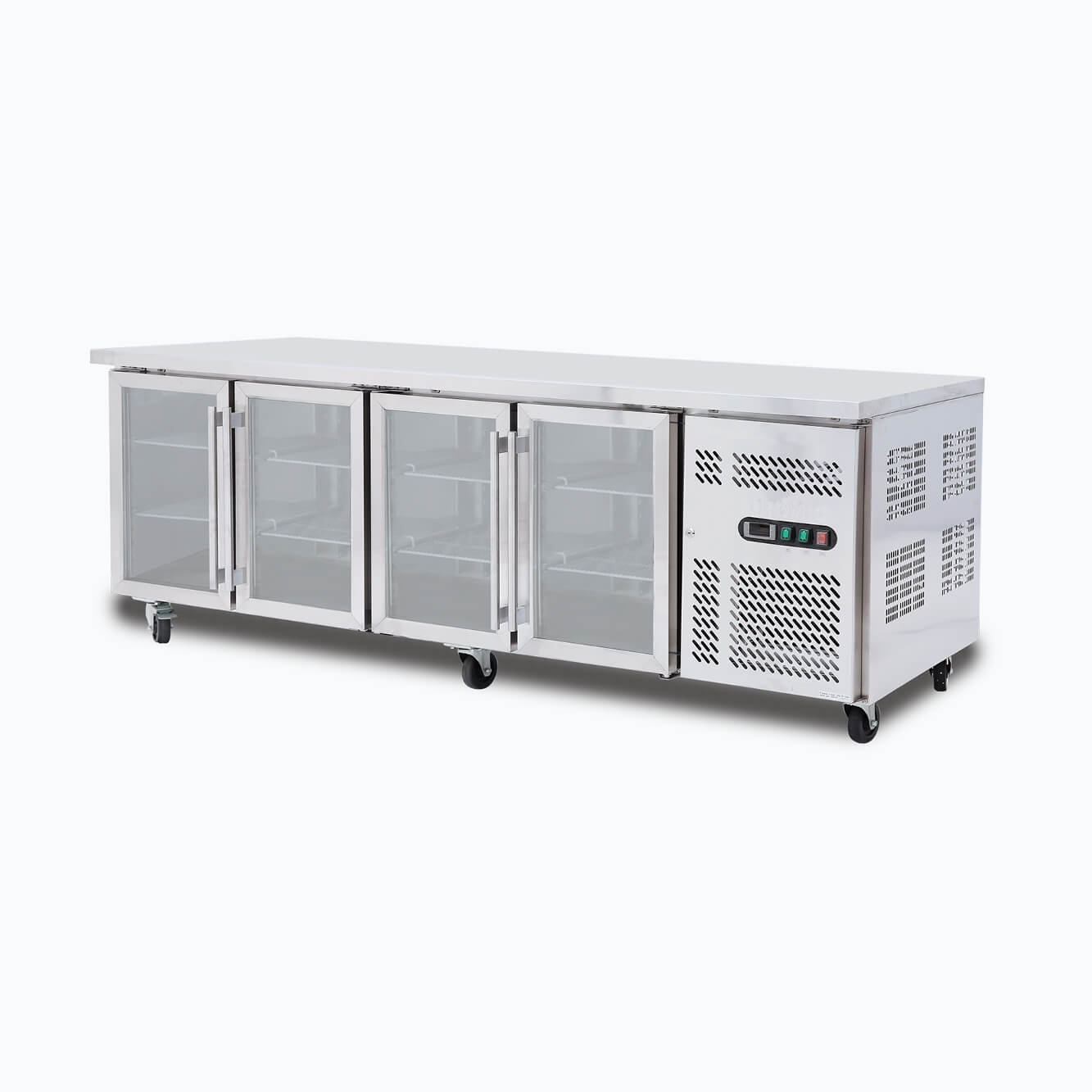 Bromic - Under Bench Display Fridge - 553L - 4 Doors - Glass