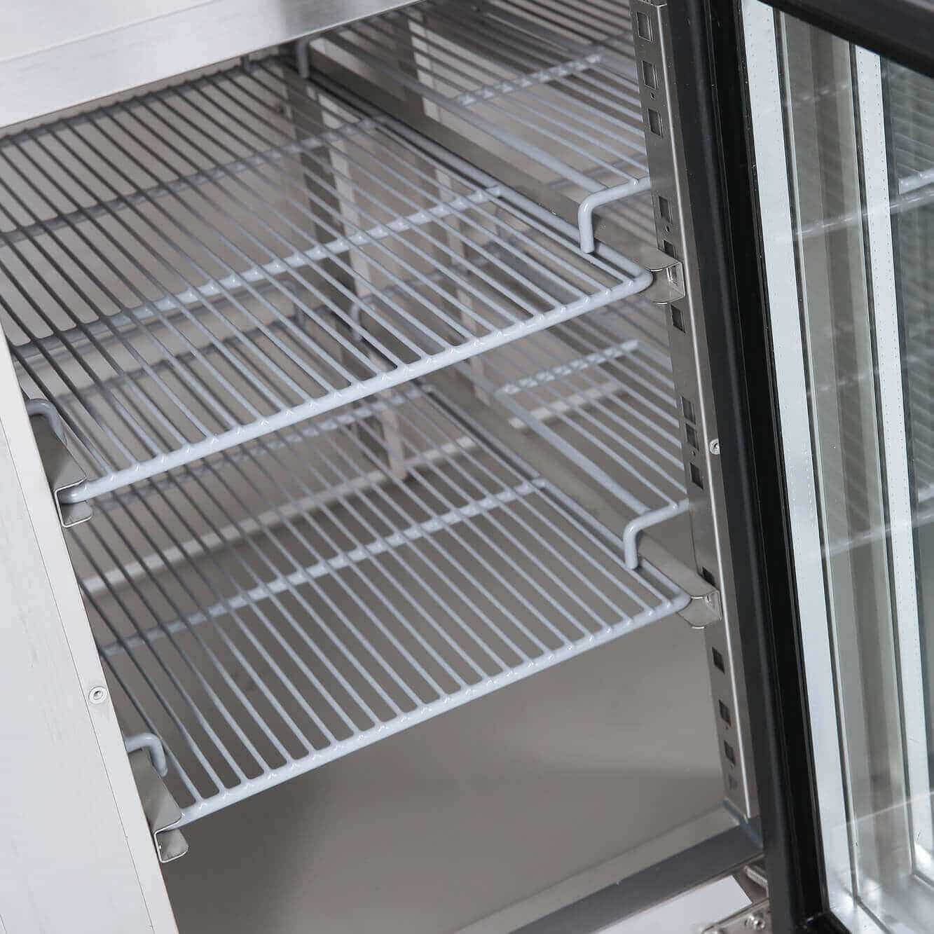 Bromic - Under Bench Display Fridge - 553L - 4 Doors - Glass