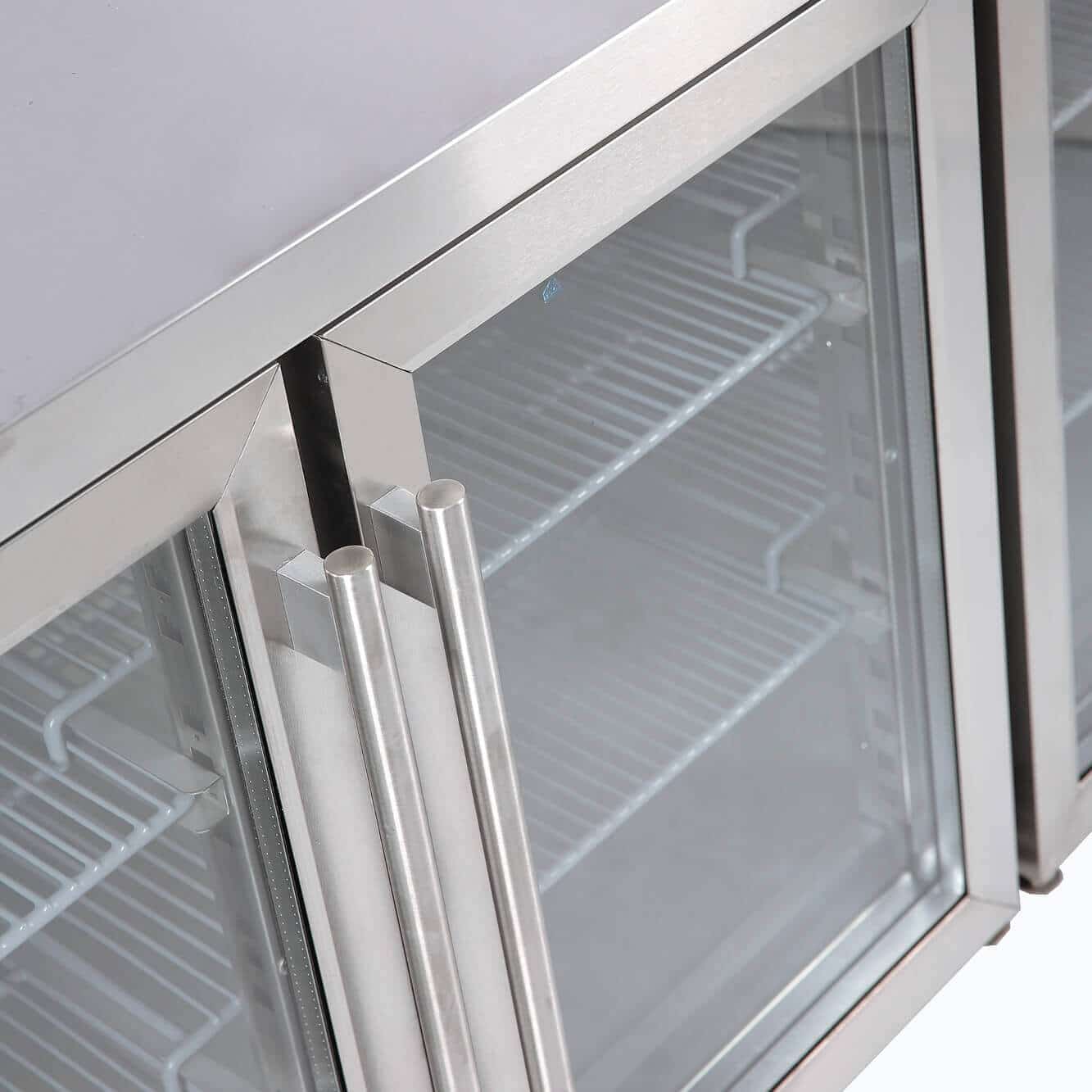 Bromic - Under Bench Display Fridge - 553L - 4 Doors - Glass