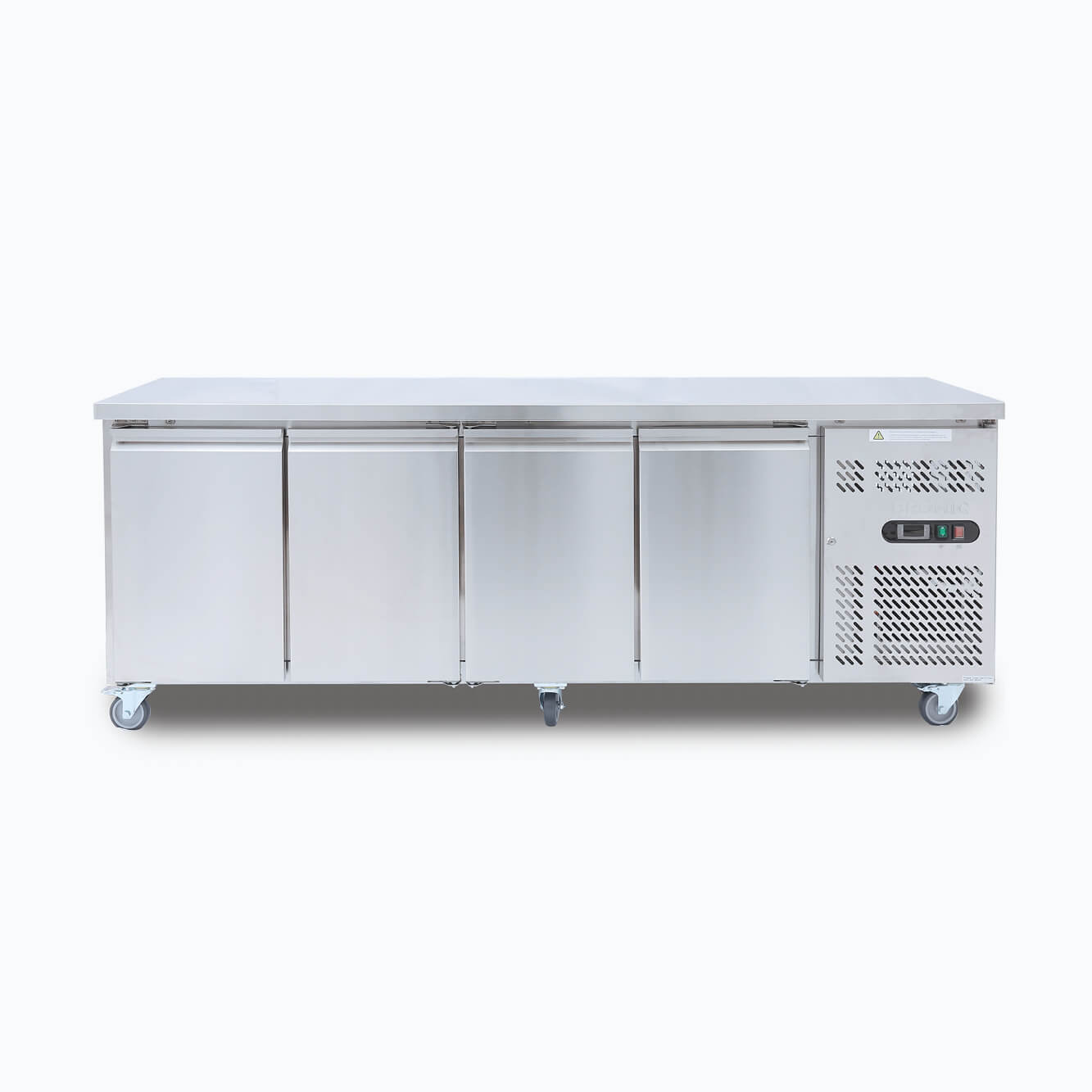 Bromic - Under Bench Fridge - 553L - 4 Doors - Stainless Steel