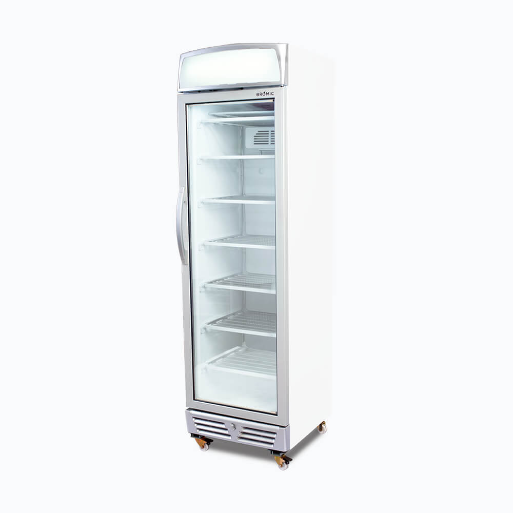 Bromic - Upright Display Freezer - 300L - 1 Door - Flat Glass - Lightbox