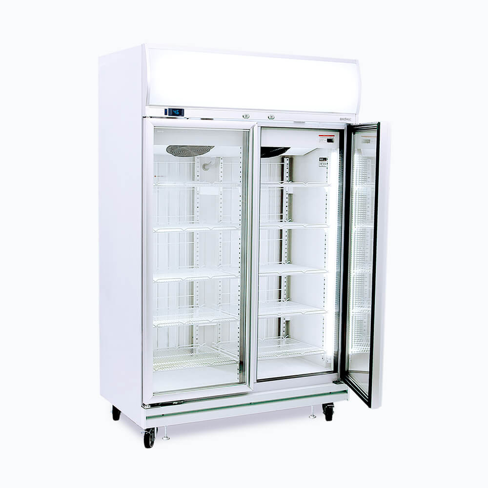 Freezer UF1000LF UP/R FF GLS 976L 2DR New L/Box