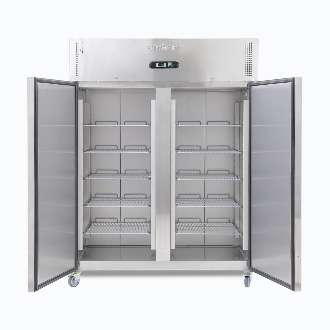 Bromic - Upright Freezer - 1300L - 2 Doors - Stainless Steel