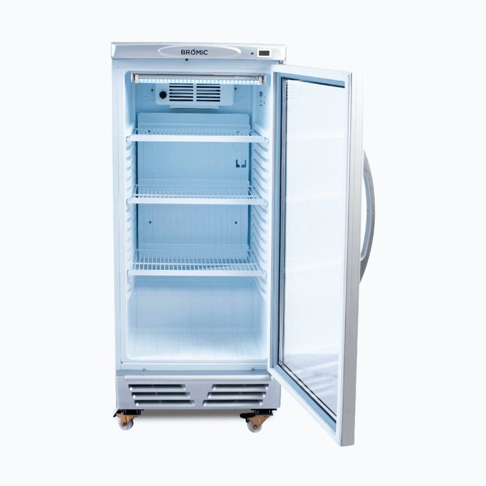 Bromic - Upright Display Fridge - 215L - 1 Door - Flat Glass