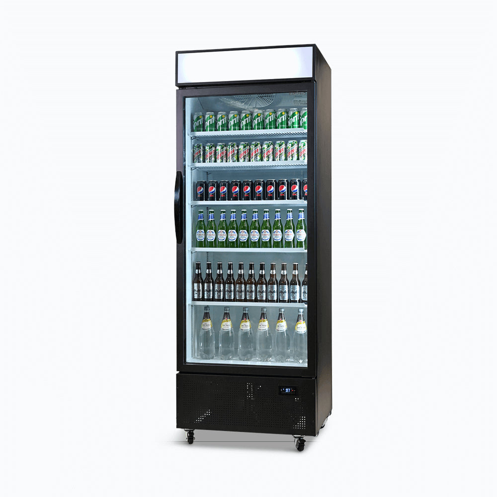 Bromic - Upright Display Fridge - 659L - 1 Door - Flat Glass - Lightbox