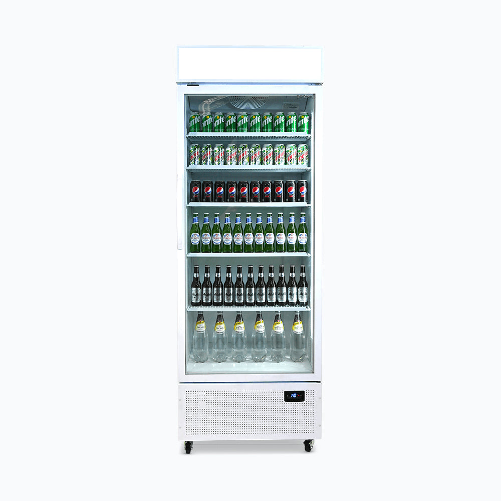 Bromic - Upright Display Fridge - 659L - 1 Door - Flat Glass - Lighbox