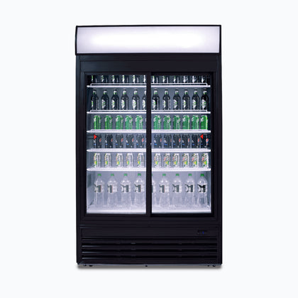 Bromic GM0980LS-NR LED Sliding Glass Door Display Chiller with Lightbox
