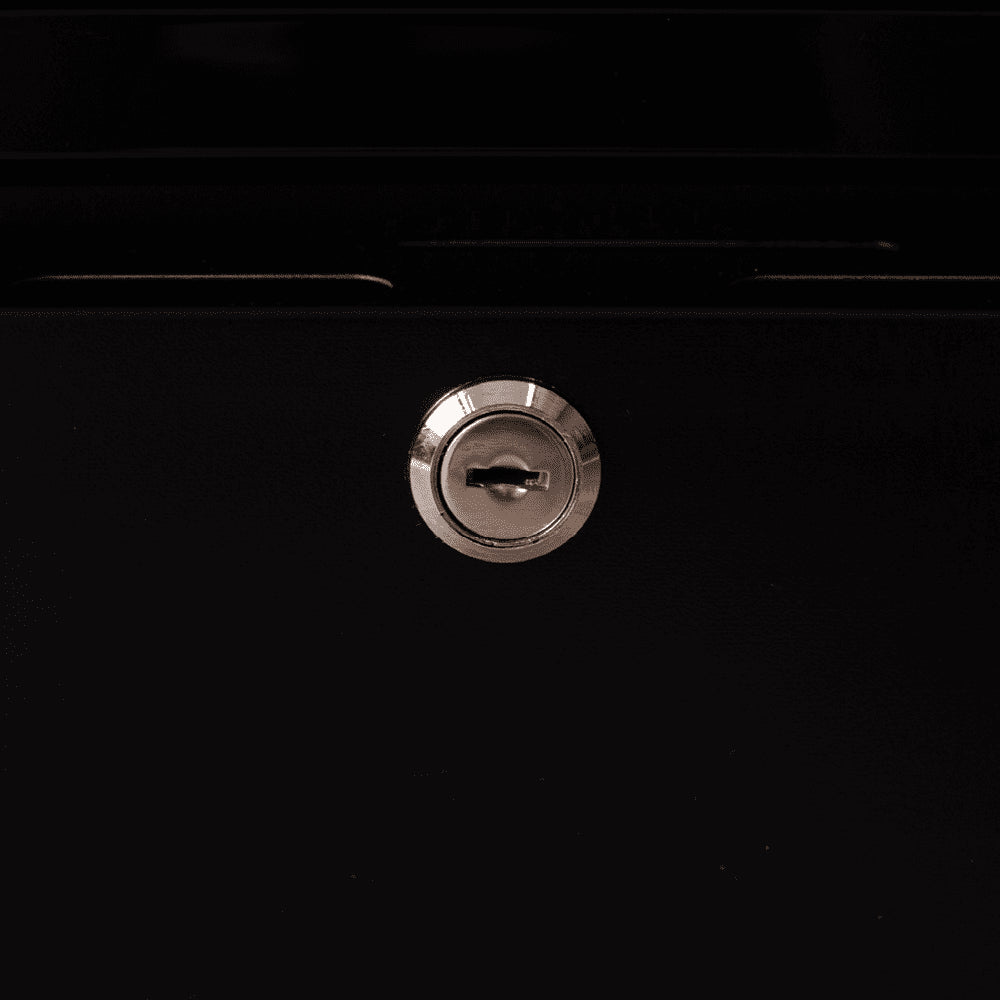 Bromic - Upright Display Fridge - 885L - 2 Doors - Flat Glass - Black