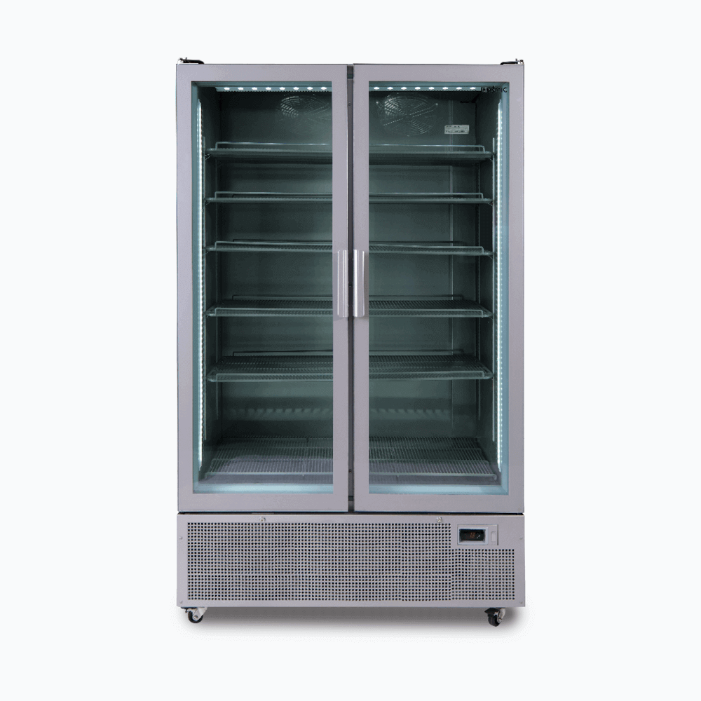 Bromic GM1100S-NR - 2 Door Upright Display Fridge 1126L
