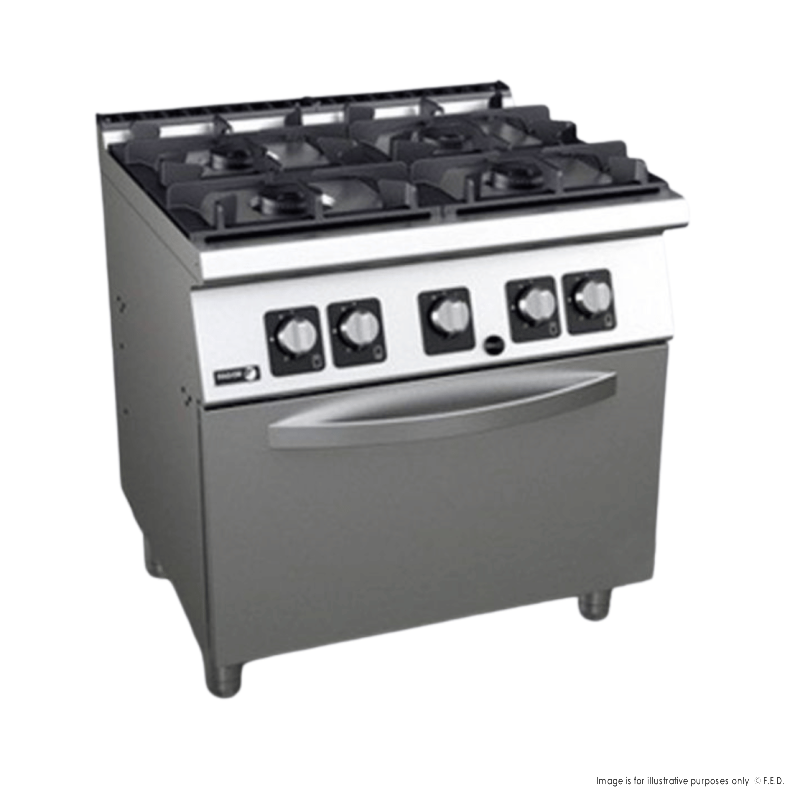 Fagor Kore 700 4 Burner Gas Range with Gas Oven - C-G741H