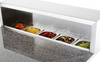 Atosa ESL3831 Two Door Pizza Prep Fridge with Mable Top 300L