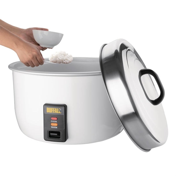 Apuro Large Commercial Rice Cooker 10Ltr - 2.95kW. 15Amp. Rice Capacity: 23Ltr Cooked / 10Ltr Dry