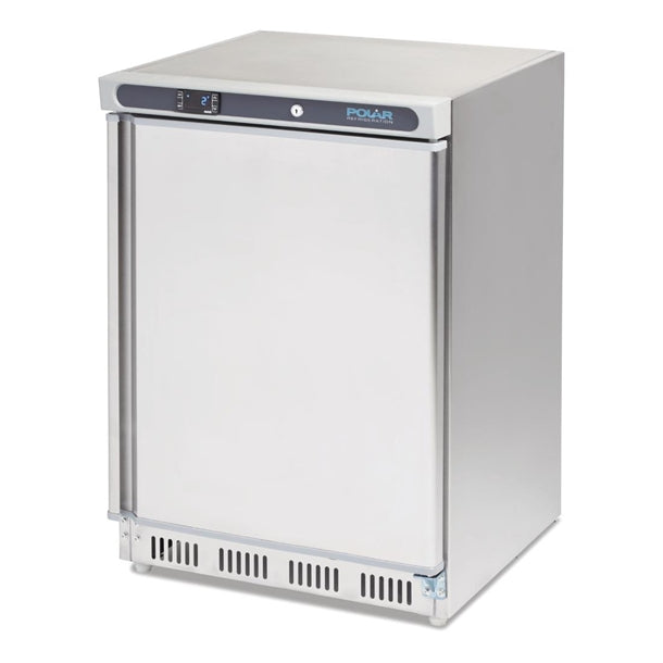 Polar C-Series Stainless Steel Under Counter Freezer 140Ltr - 150W. Total usable capacity: 78 Ltr. R600a