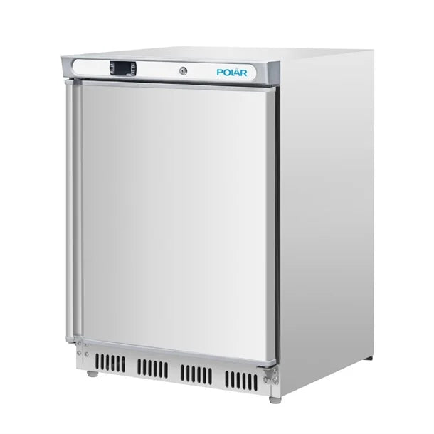 Polar C-Series Stainless Steel Under Counter Freezer 140Ltr - 150W. Total usable capacity: 78 Ltr. R600a