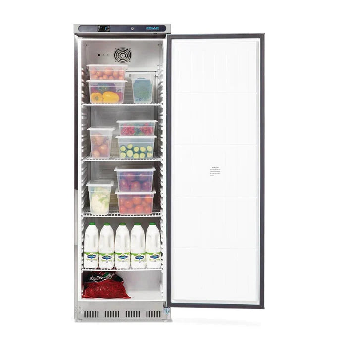 Polar C-Series Upright Freezer 365L Stainless Steel - CD083-A