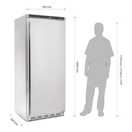 Polar C-Series Upright Fridge Stainless Steel 600L