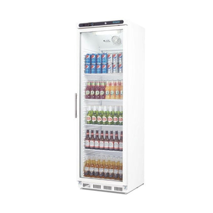 Polar CD087-A Single Glass Door Display Fridges - 400L / 72Kg / W600-D600-H1850 mm