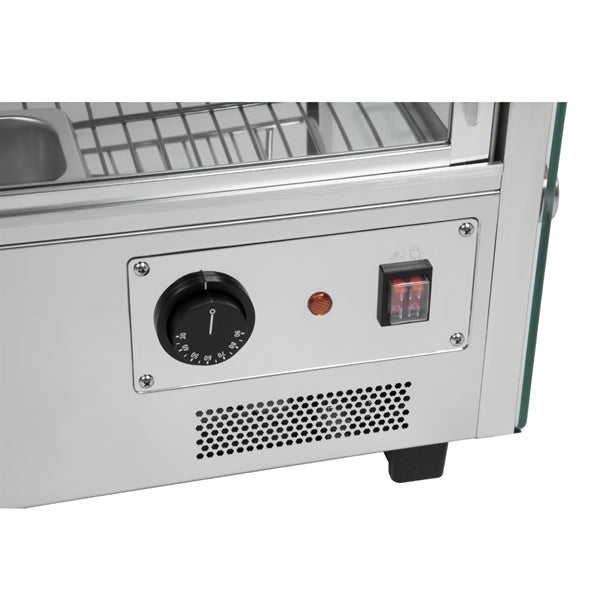 Apuro Countertop Heated Food Display 687mm Width - 1.1kW. 3 Tier. Capacity: 120Ltr