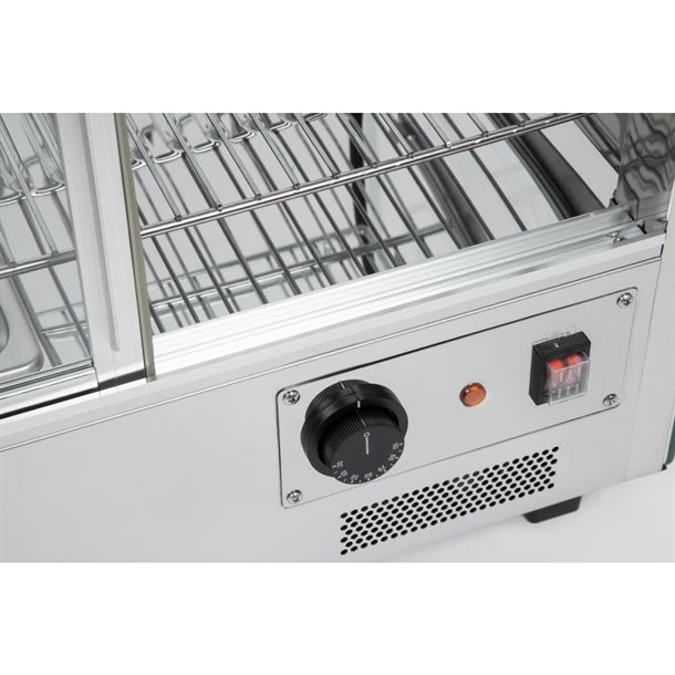 Apuro Countertop Heated Food Display 868mm Width - 1.5kW. 3 Tier. Capacity: 160Ltr