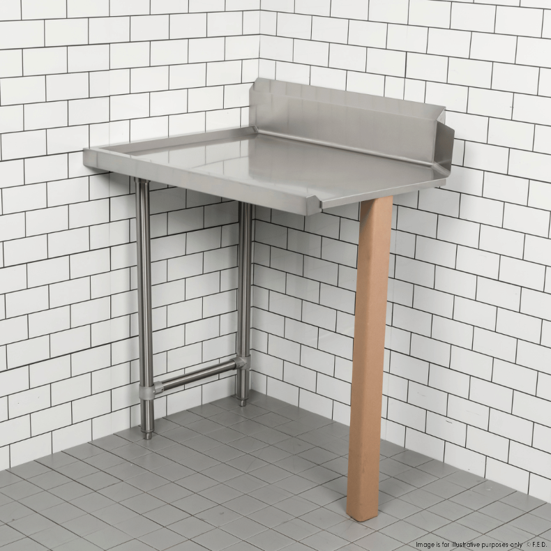 Modular System Clean Dish Table with Splashback CDT-900R