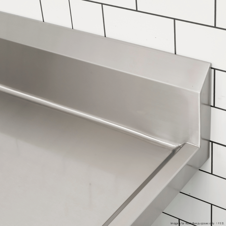 Modular System Clean Dish Table with Splashback CDT-900L