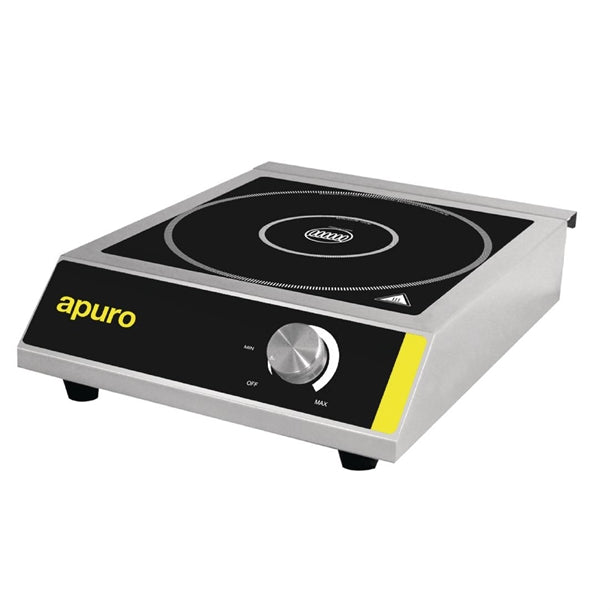 Apuro Induction Hob 3kW - 3kW. Single zone. Manual control