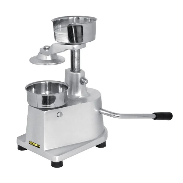 Apuro Manual Hamburger Press - Makes 100mm burgers. Hand operated