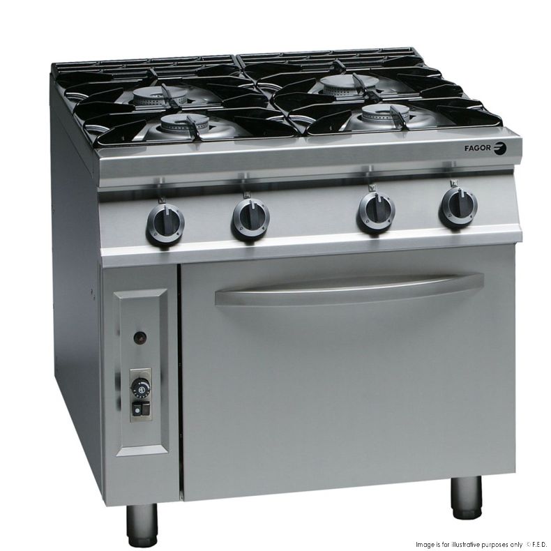 Fagor CG9-41H 900 series natural gas 4 burner 850mm