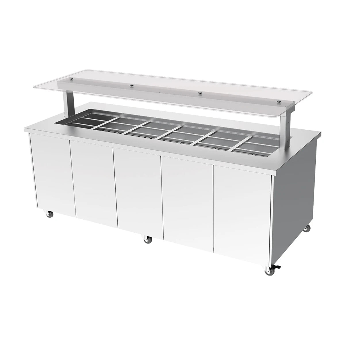Culinaire Heated Mobile Island Buffet - 6 Module