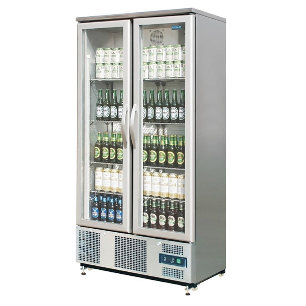 Polar G-Series Double Door Upright Back Bar Cooler Hinged - Hinged Double Door