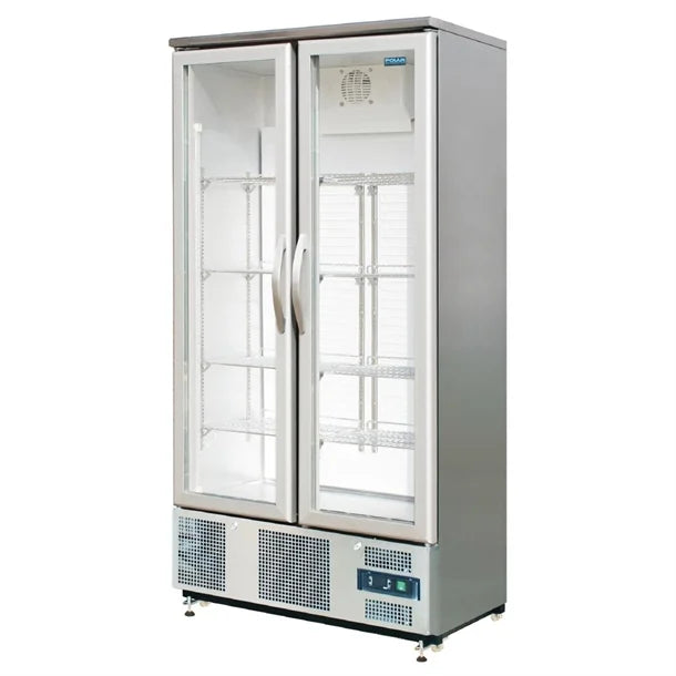 Polar CK477-A  G-Series 2 Hinged Door Upright Back Bar Cooler 490L