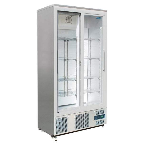 Polar G-Series Upright Back Bar Cooler With Double Sliding Doors 490Ltr - 201W | Capacity: 490Ltr | R600a