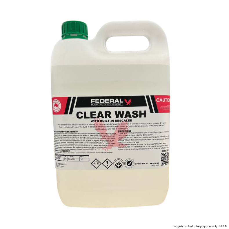 CLEAR WASH DISHWASHER CHEMICAL 5LT - DH-WS5L