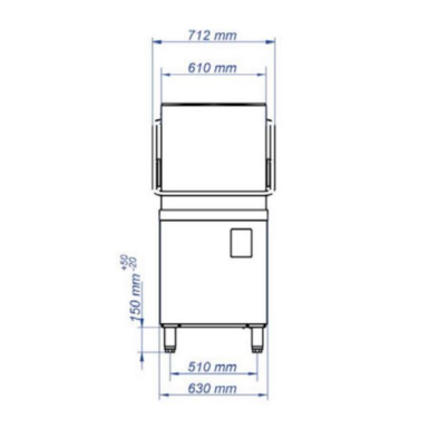Fagor EVO-CONCEPT CO-142BDD Pass-through Dishwasher